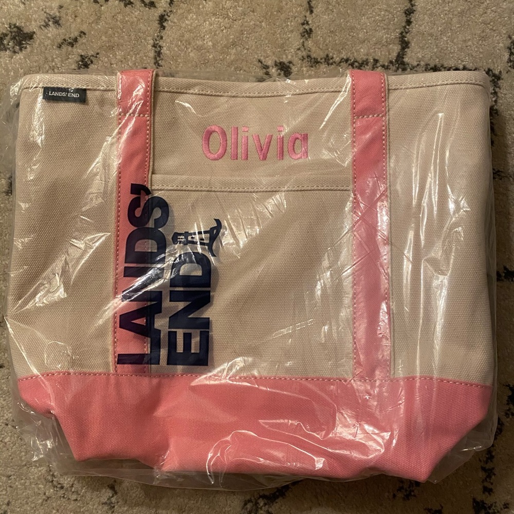 Lands End Medium Zip Top Tote